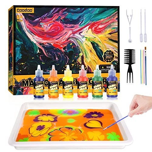 Water marbling paint kit for - water,